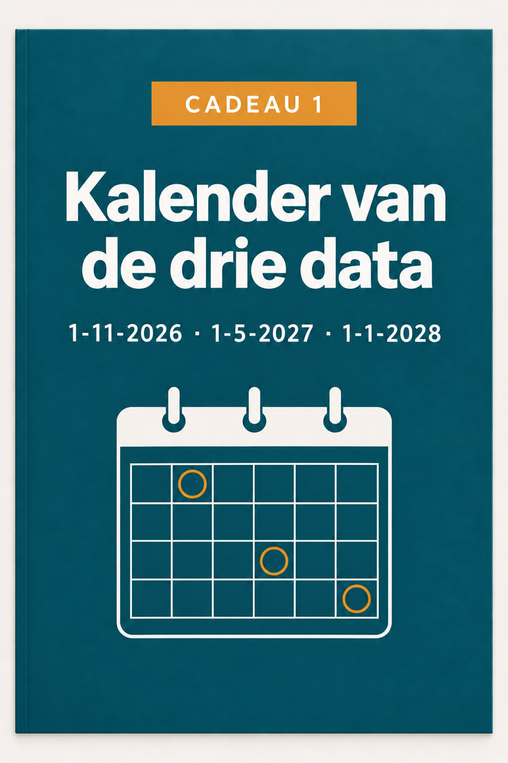 Cadeau 1: Kalender van de drie data