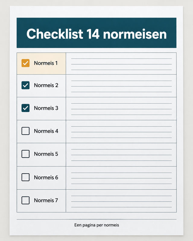 Checklist 14 normeisen